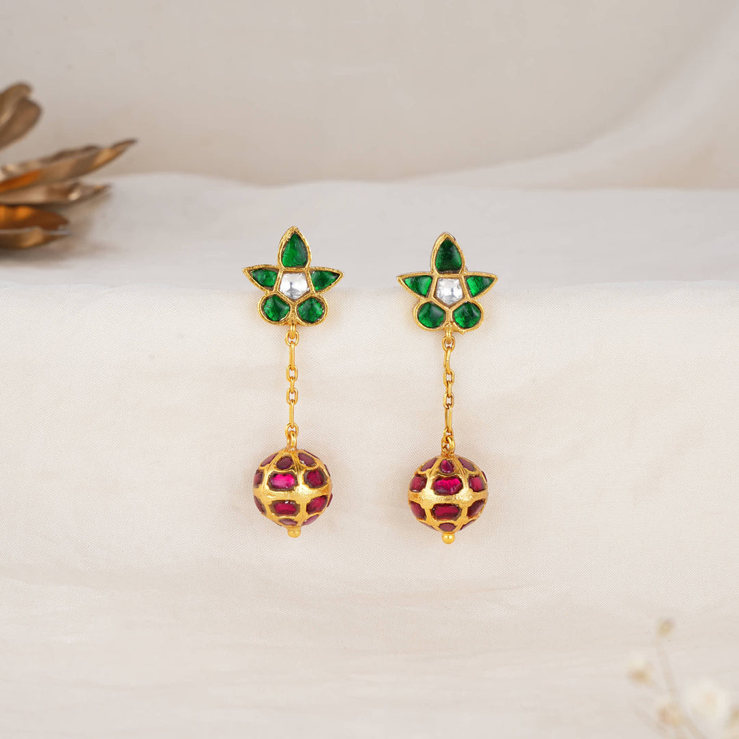 Charming Kundan Drops