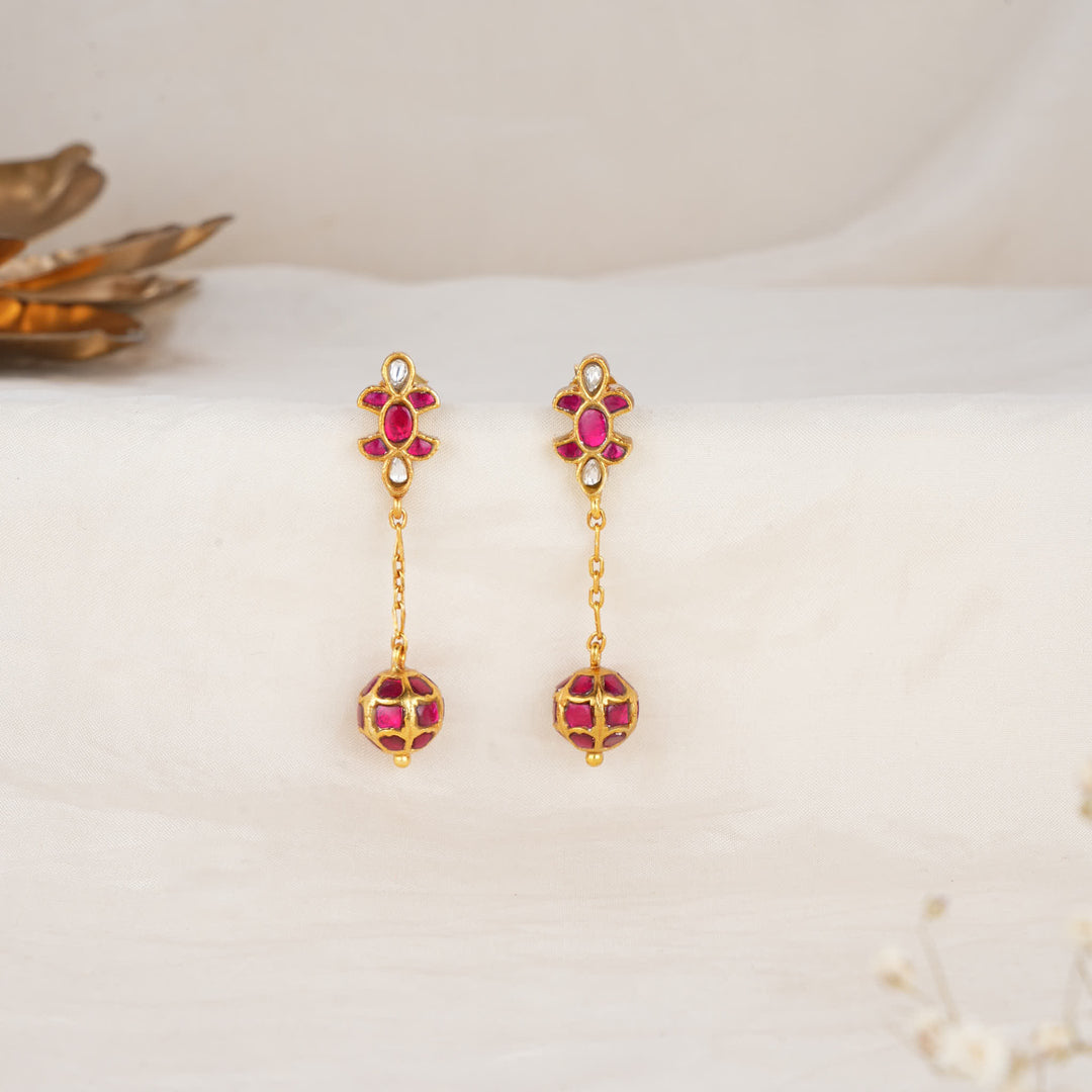 Dazzling Kundan Drops