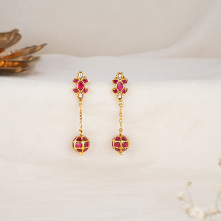 Dazzling Kundan Drops