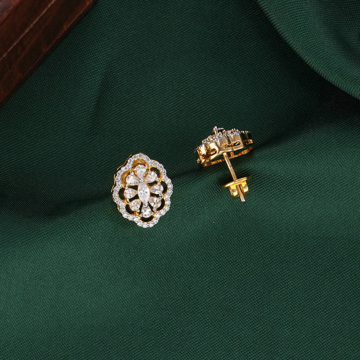 Stunning Diamond Design Studs