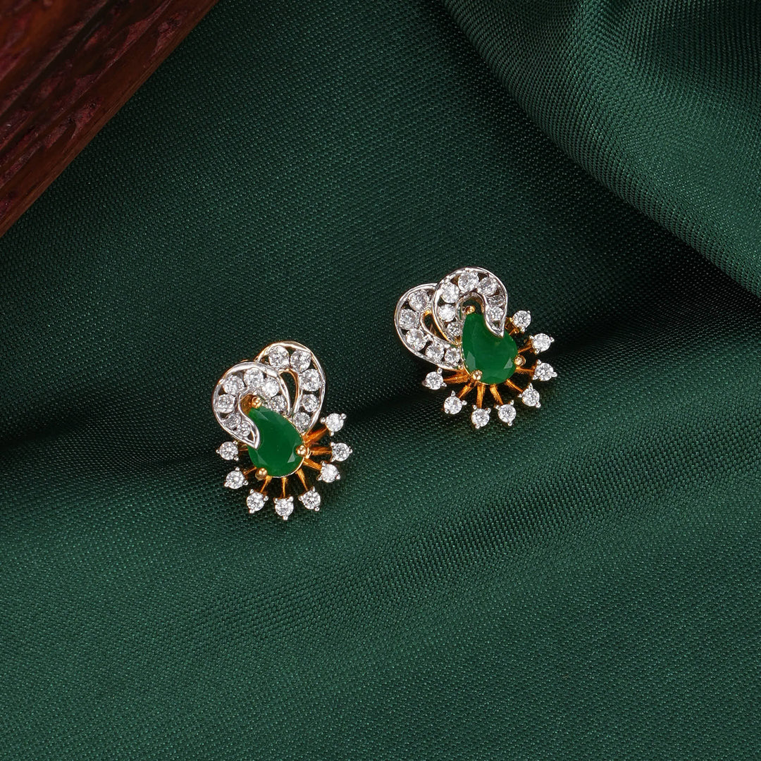 Sharmikaa Diamond Design Studs