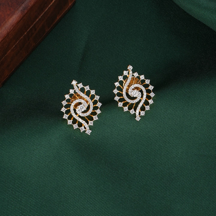 Kanishka Diamond Design Studs