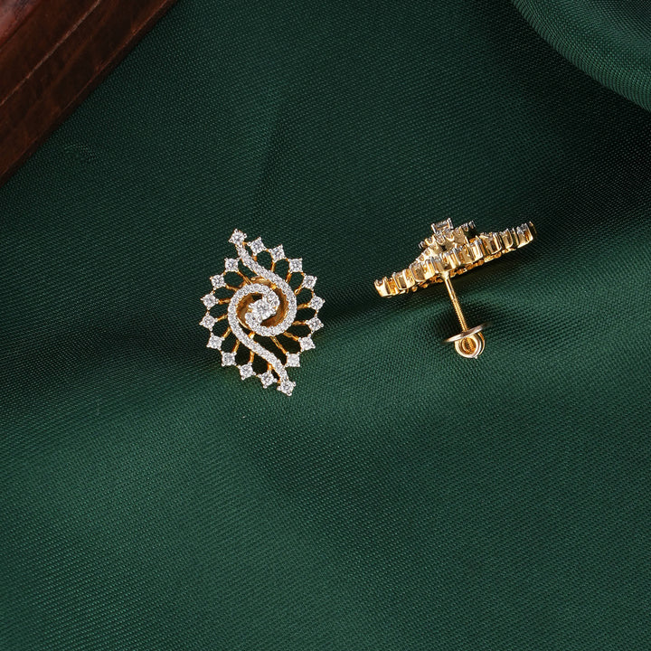 Kanishka Diamond Design Studs