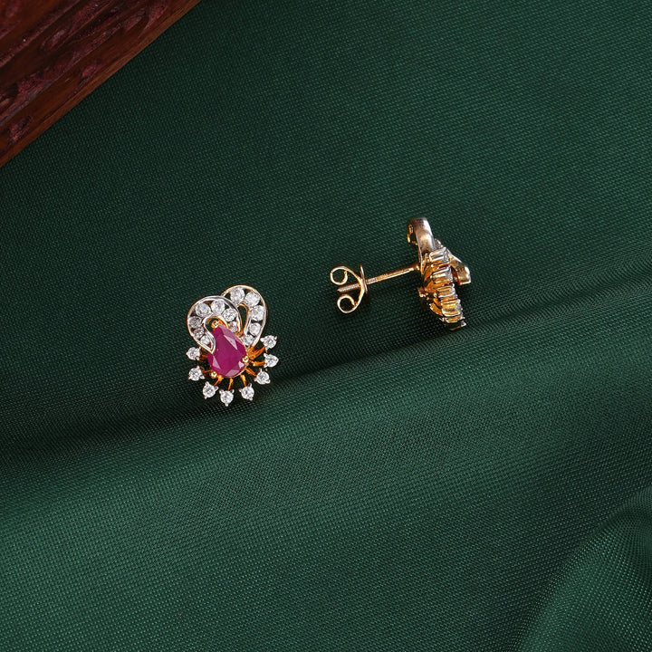 Elegant Diamond Design Studs