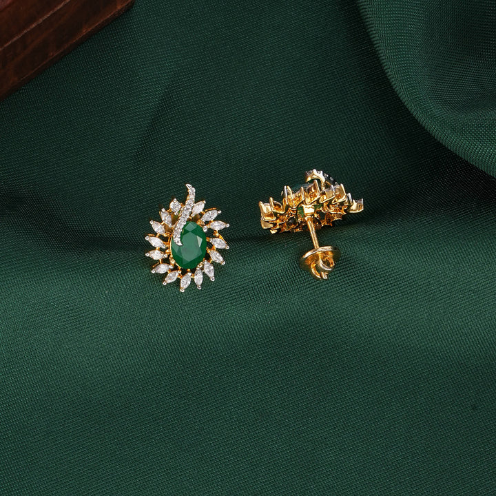 Yasin Diamond Design Studs