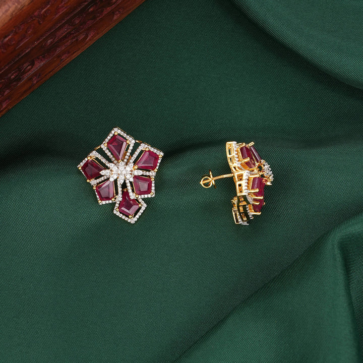 Stunning Diamond Design Studs