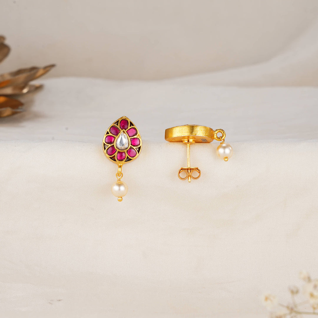 Mango Design Kundan Drops