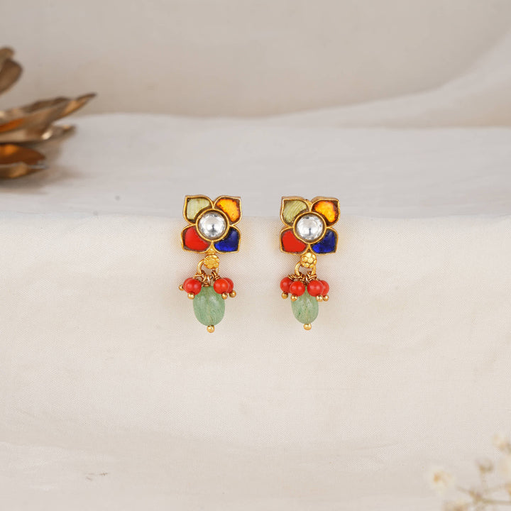 Aranya Kundan Drops