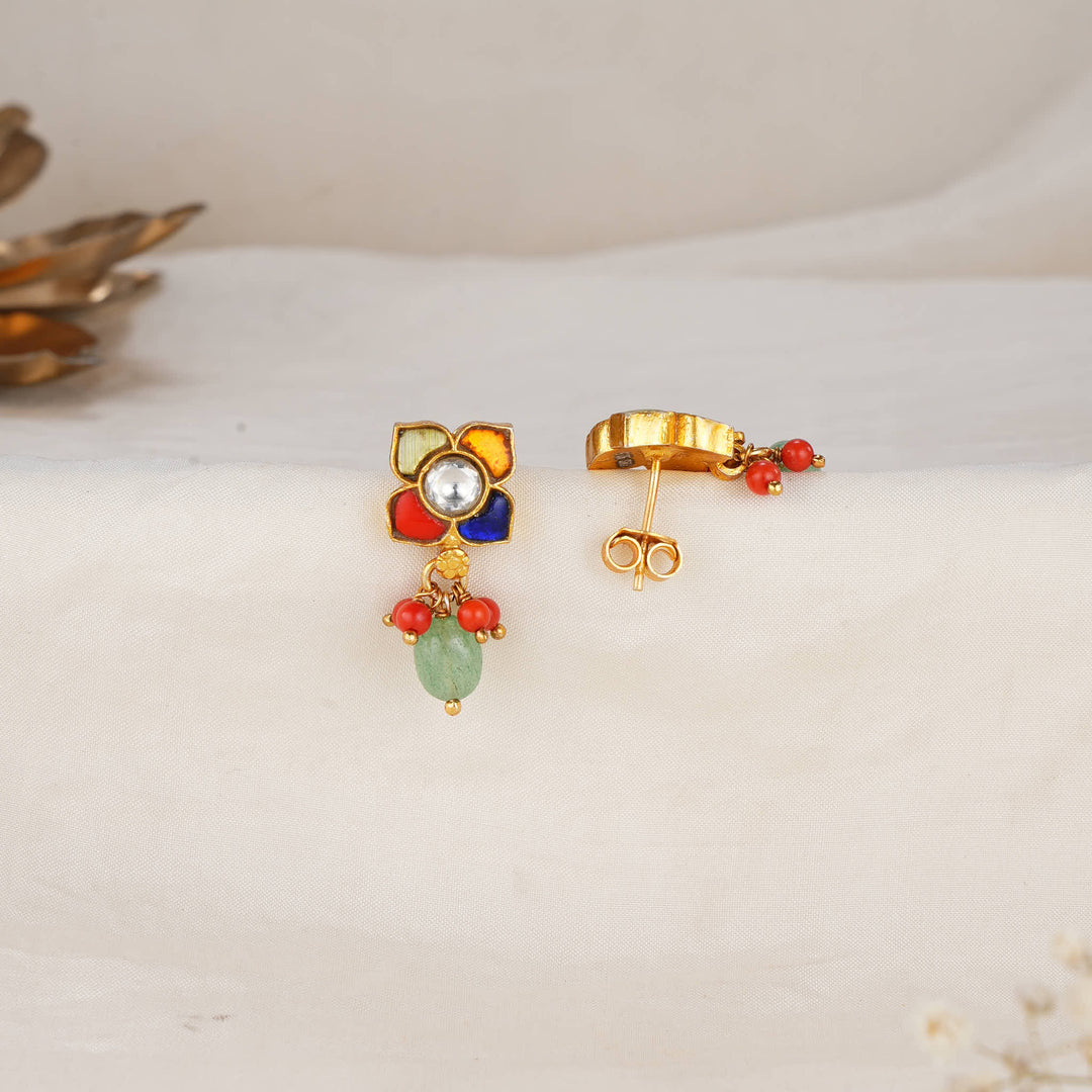 Aranya Kundan Drops