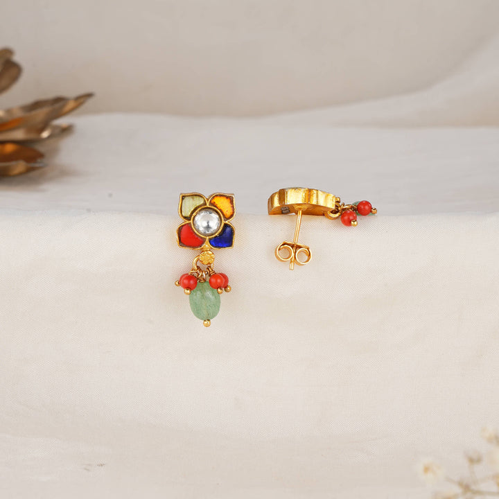 Aranya Kundan Drops