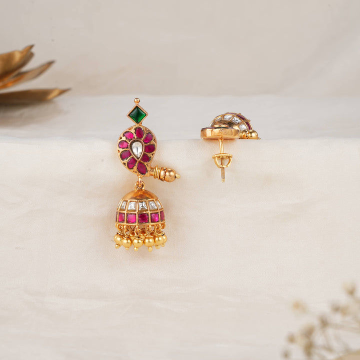 Arisha Kundan Jhumkas