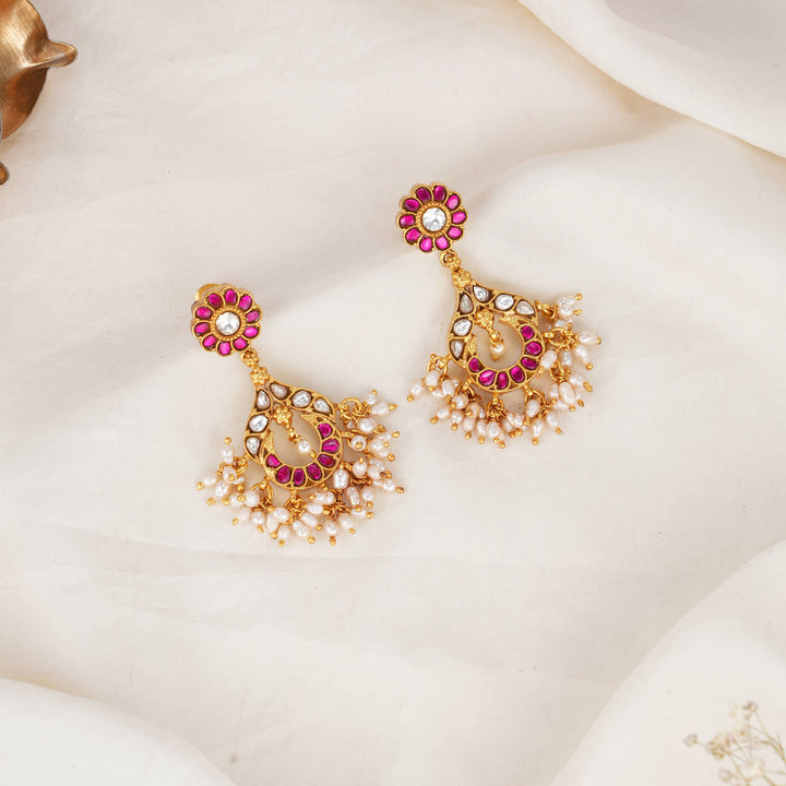 Dheekshi Kundan Long Earrings