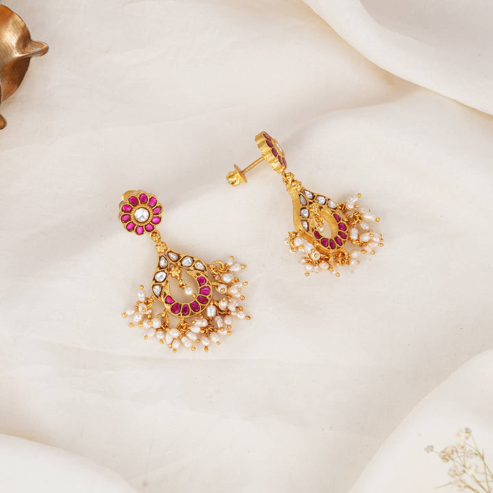 Dheekshi Kundan Long Earrings
