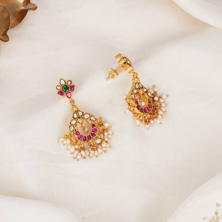 Varuna Kundan Long Earrings