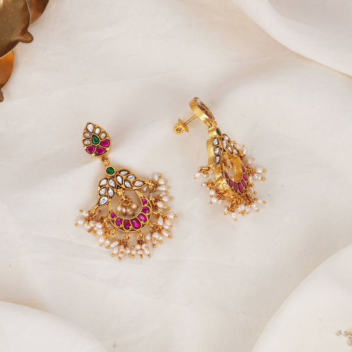 Srisha Kundan Long Earrings