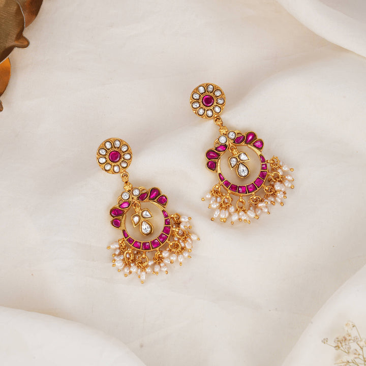 Shahima Kundan Long Earrings