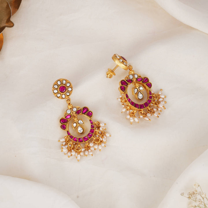 Shahima Kundan Long Earrings