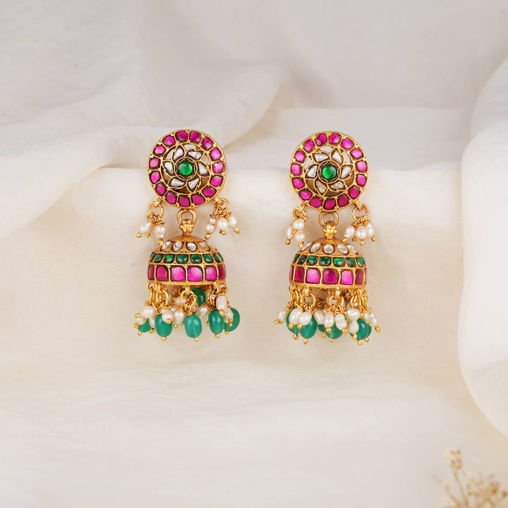 Advika Kundan Jhumkas