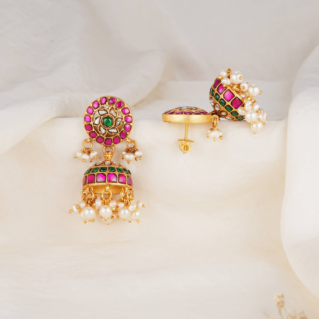 Yalisha Kundan Jhumkas