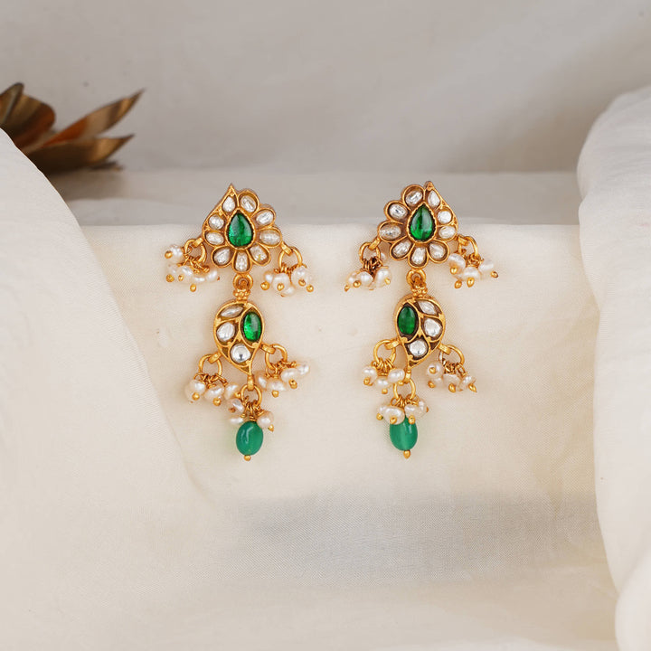 Sherikha Kundan Long Earrings