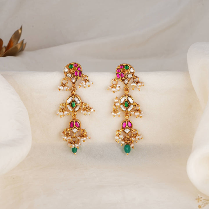 Lakita Kundan Long Earrings