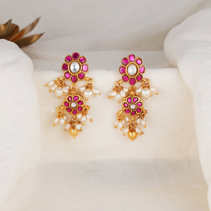 Jashikha Kundan Long Earrings