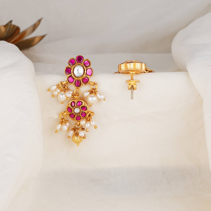 Jashikha Kundan Long Earrings