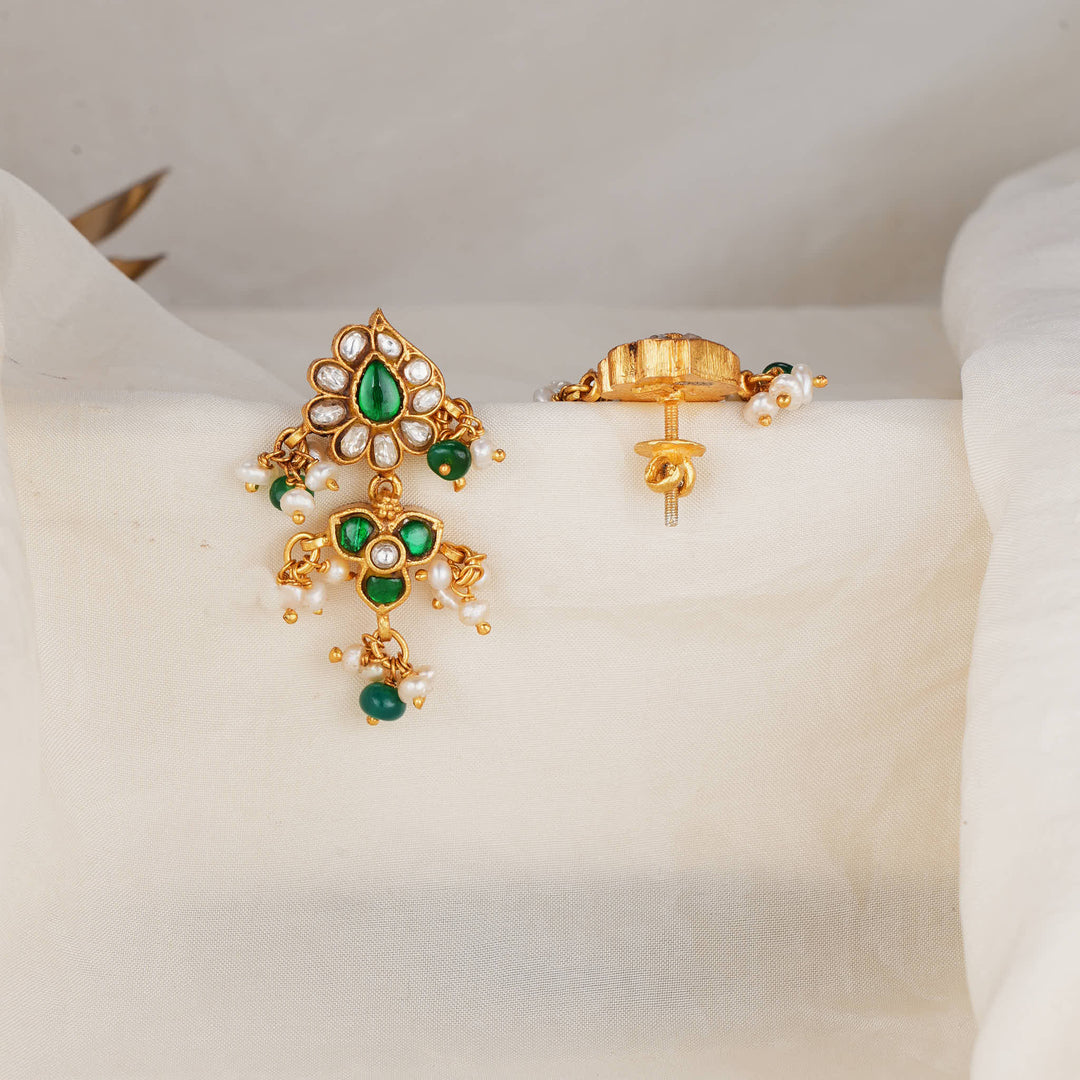 Nithisha Kundan Long Earrings