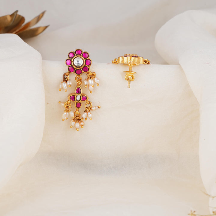 Dharshana Kundan Long Earrings
