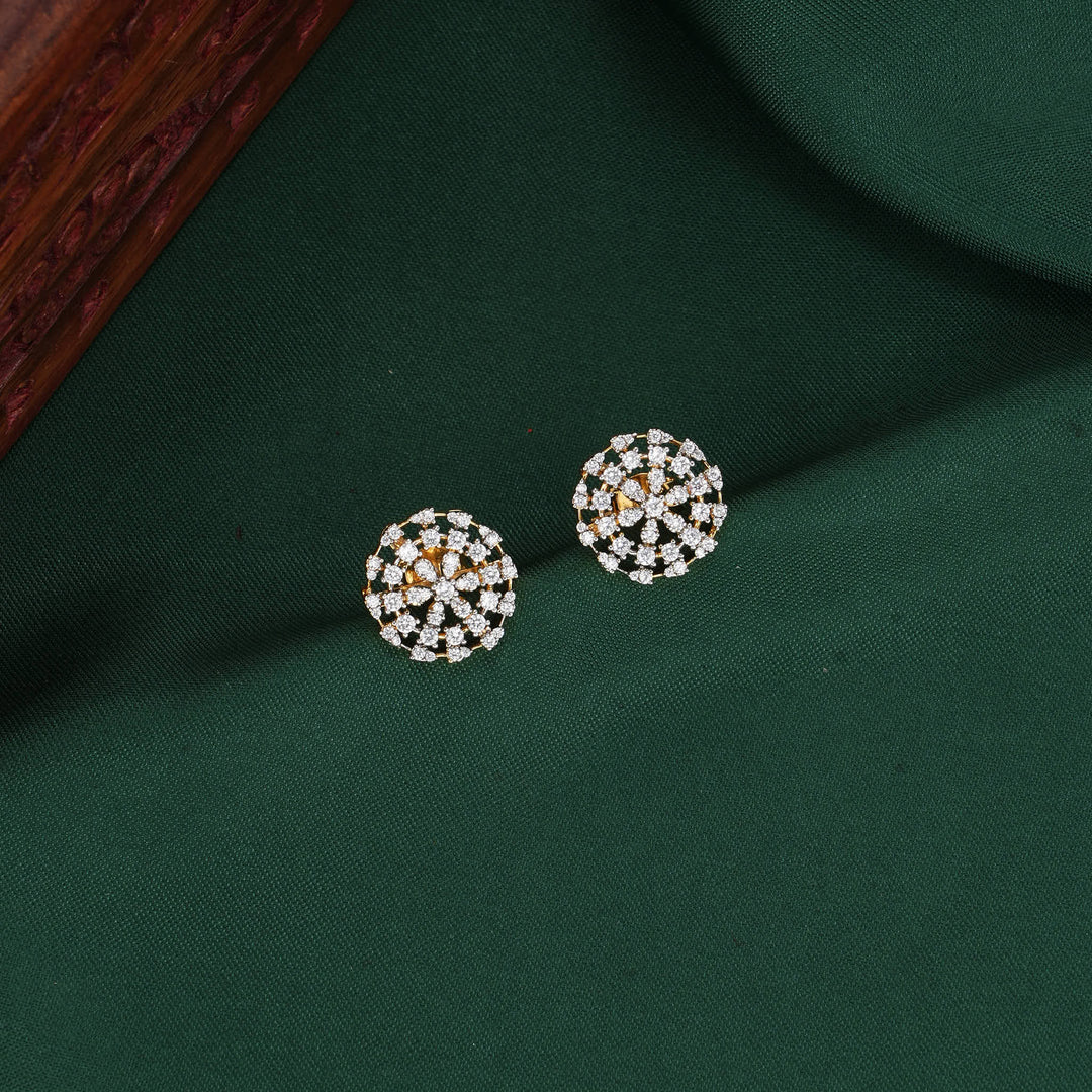 Exceptionally Petite Diamond Design Studs