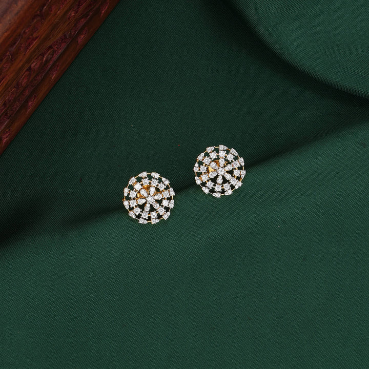 Exceptionally Petite Diamond Design Studs