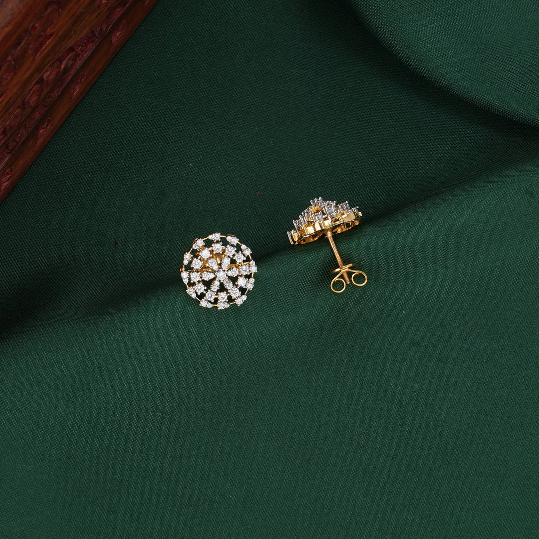 Exceptionally Petite Diamond Design Studs