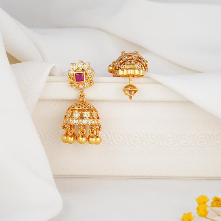 Traditional Stone Jhumkas