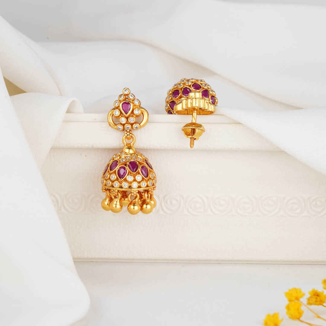 Heritage Stone Jhumkas