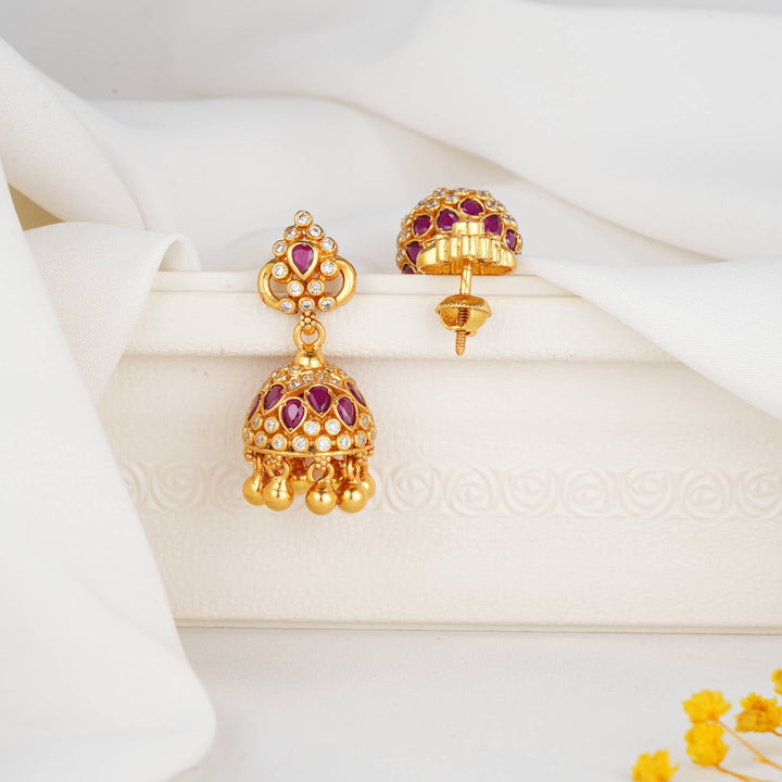 Heritage Stone Jhumkas