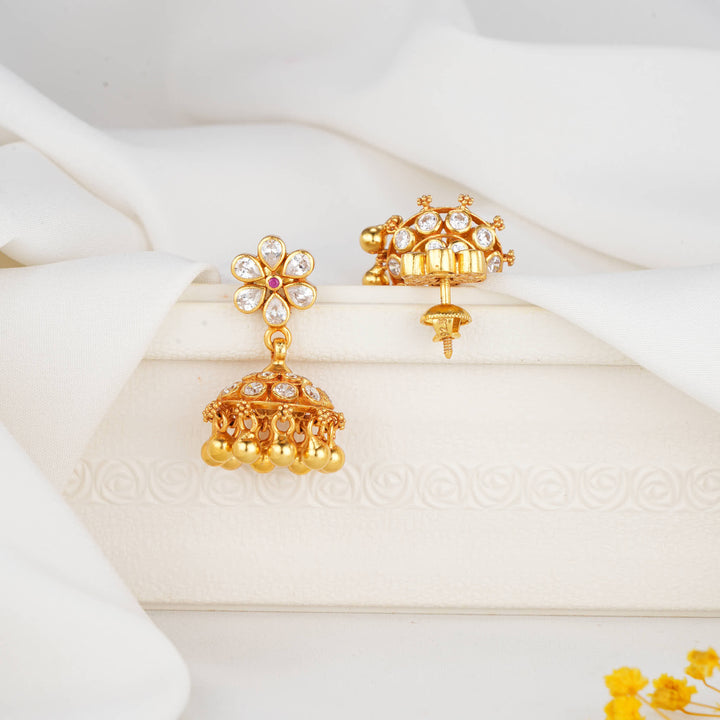 Showstopping Stone Jhumkas