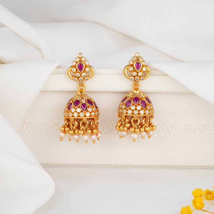 Impactful Stone Jhumkas