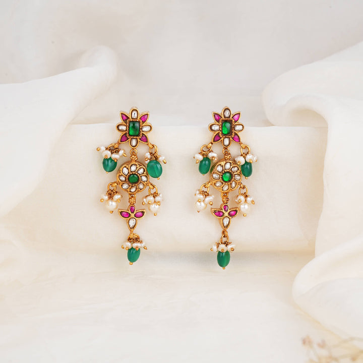 Intricate Kundan Long Earings