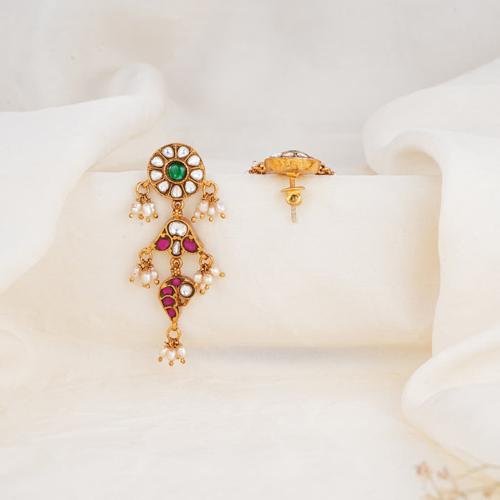 Everlasting  Kundan Long Earings