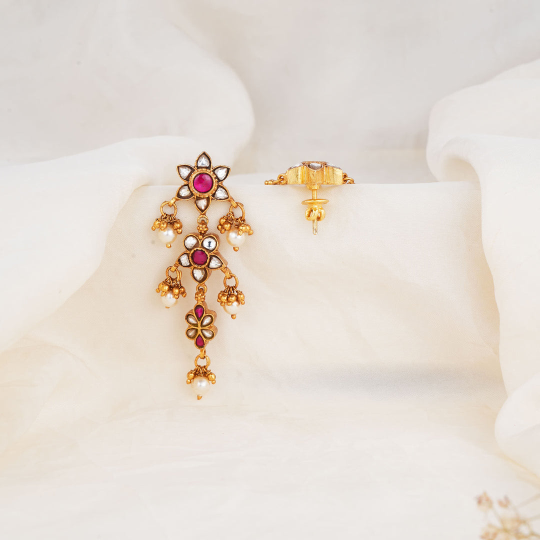 Impressive Kundan Long Earings