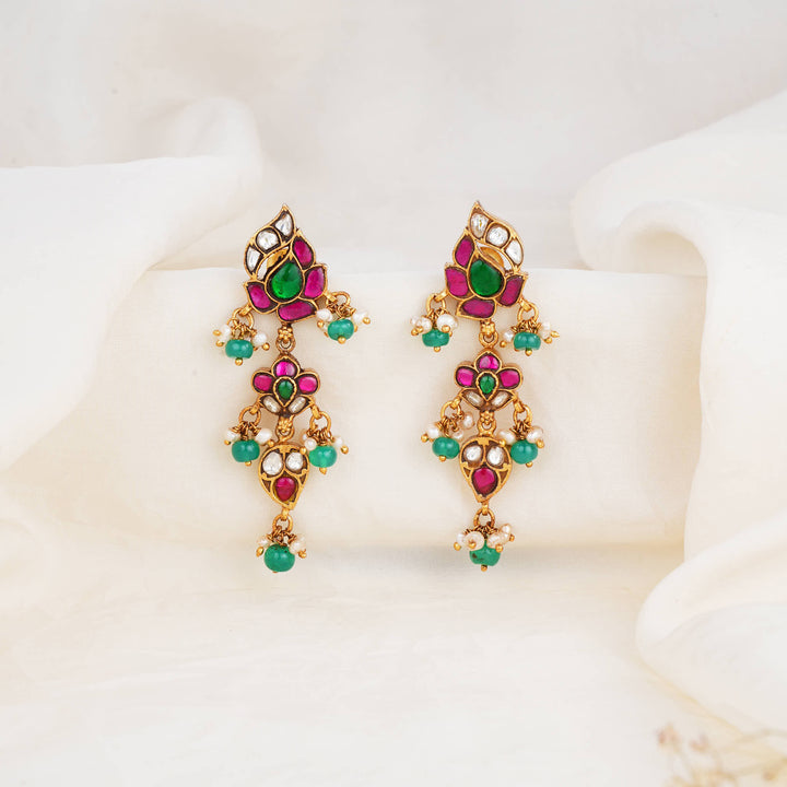 Glowing Radiance Kundan Long Earings