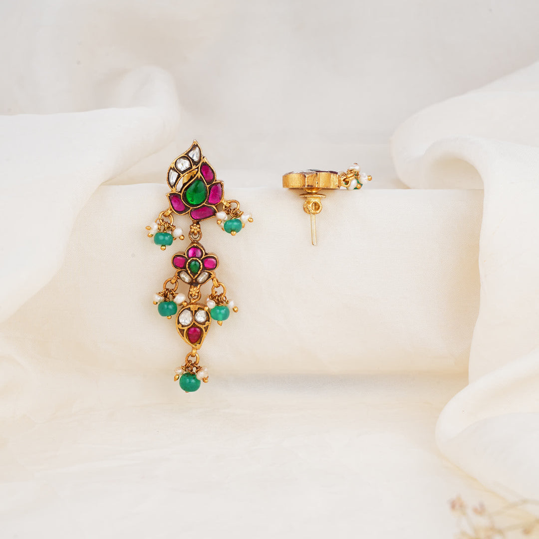 Glowing Radiance Kundan Long Earings