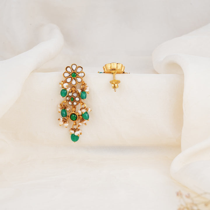 Spring Radiance Kundan Long Earings