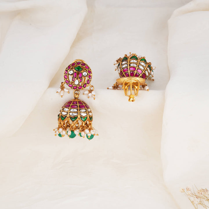 Swings with Radiance Kundan Jhumkas