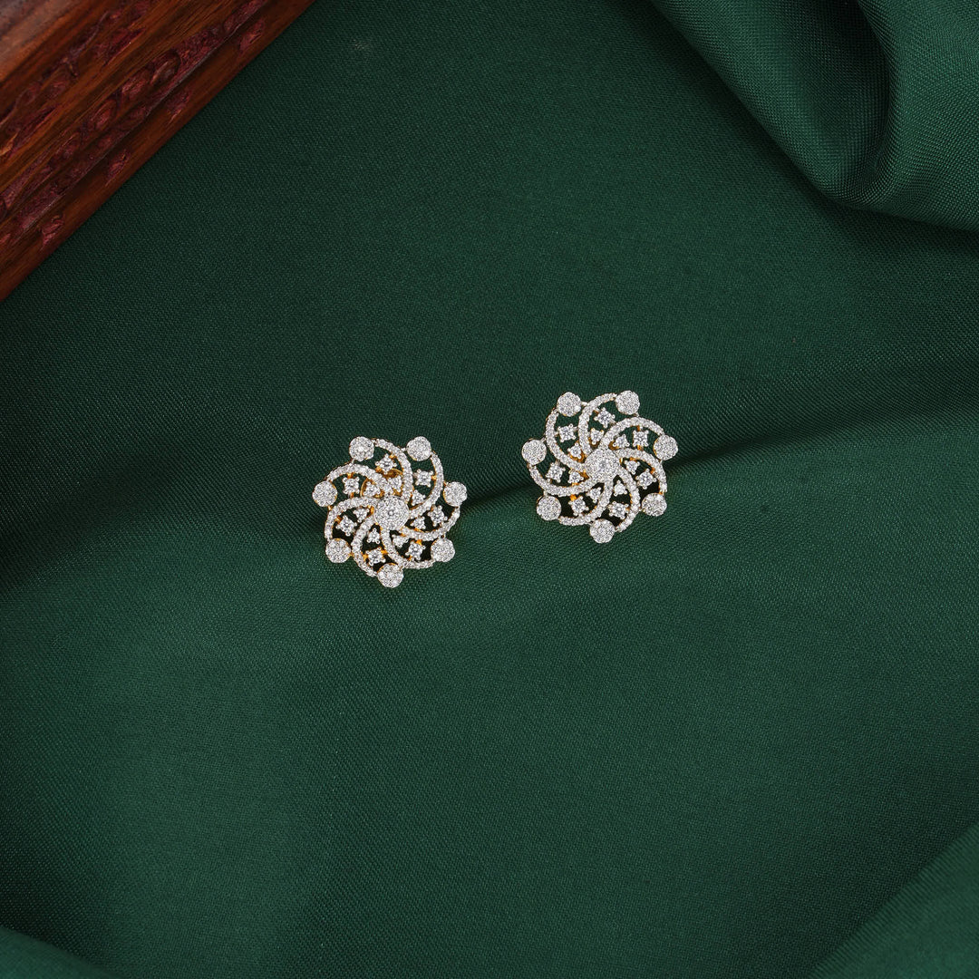 Classic and Everlasting Diamond Design Studs