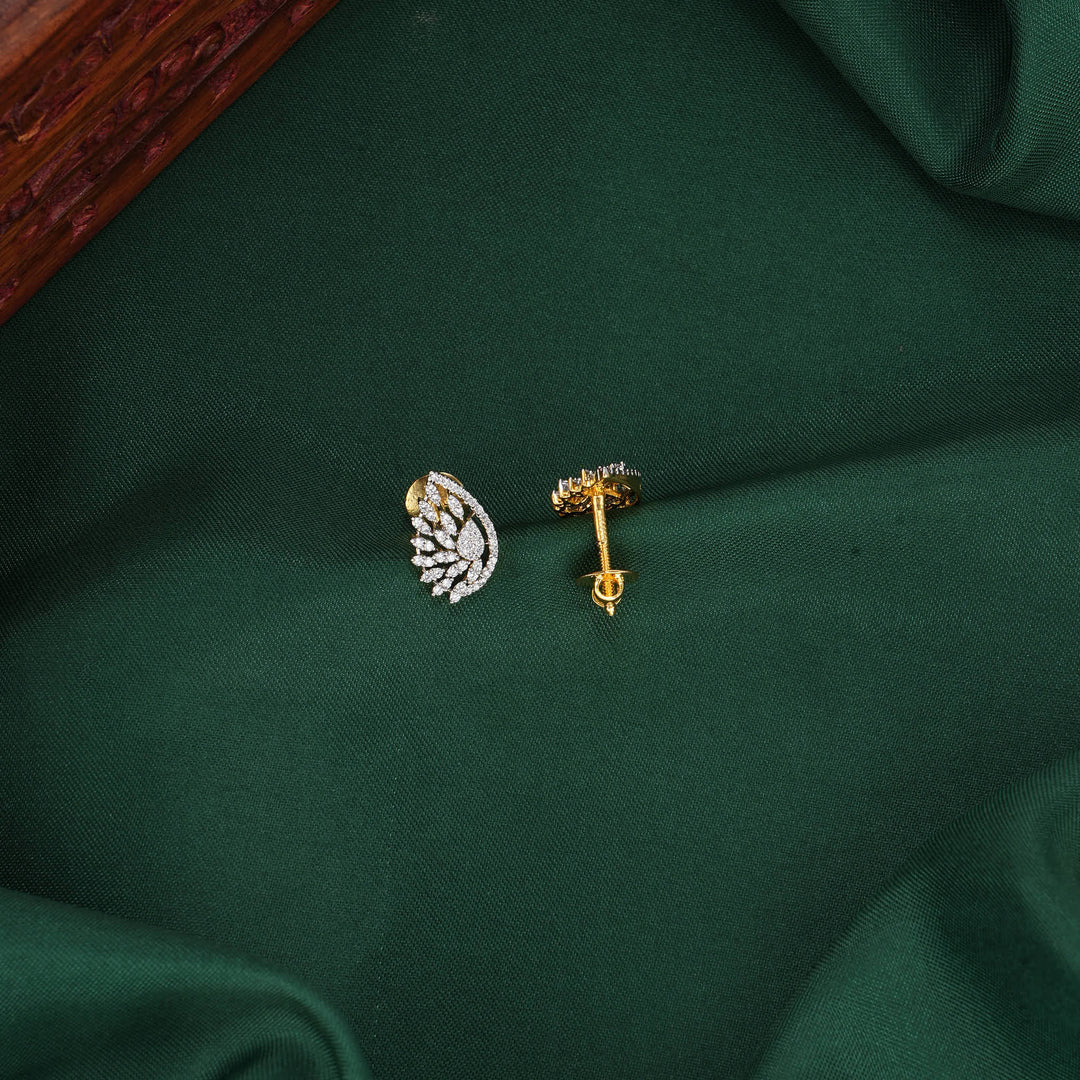 Charm Diamond Design Studs