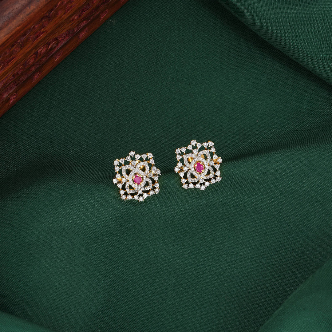 Precious Heritage Diamond Design Studs