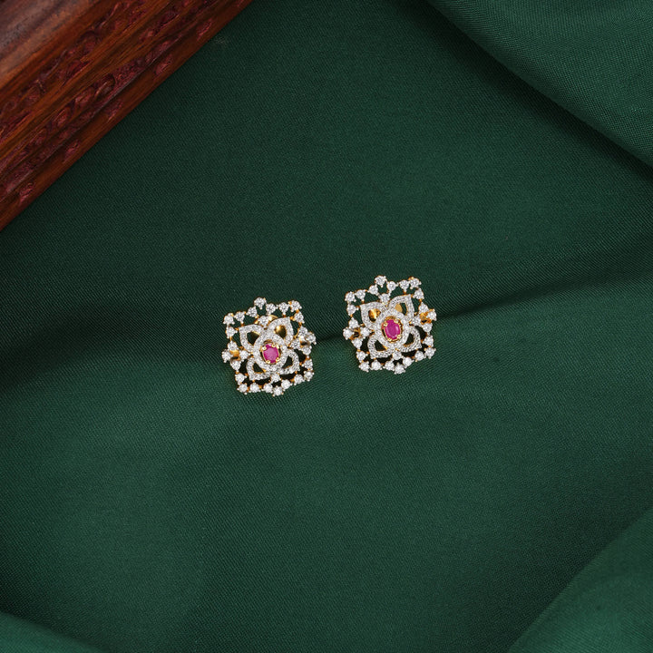 Precious Heritage Diamond Design Studs