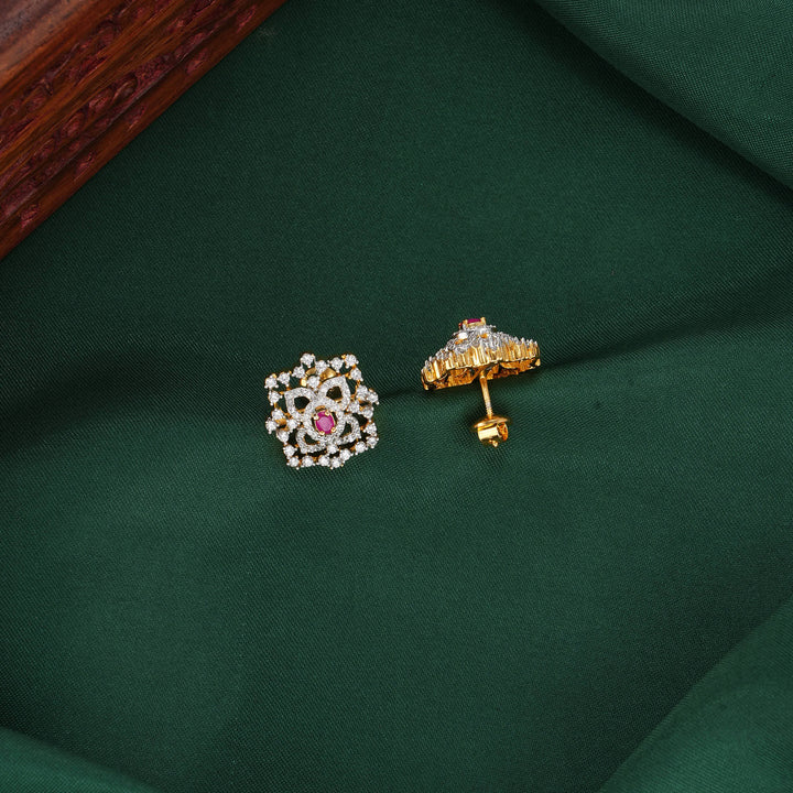 Precious Heritage Diamond Design Studs