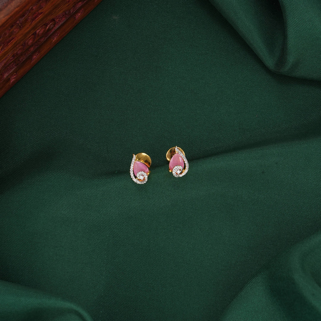 Shine Diamond Design Studs